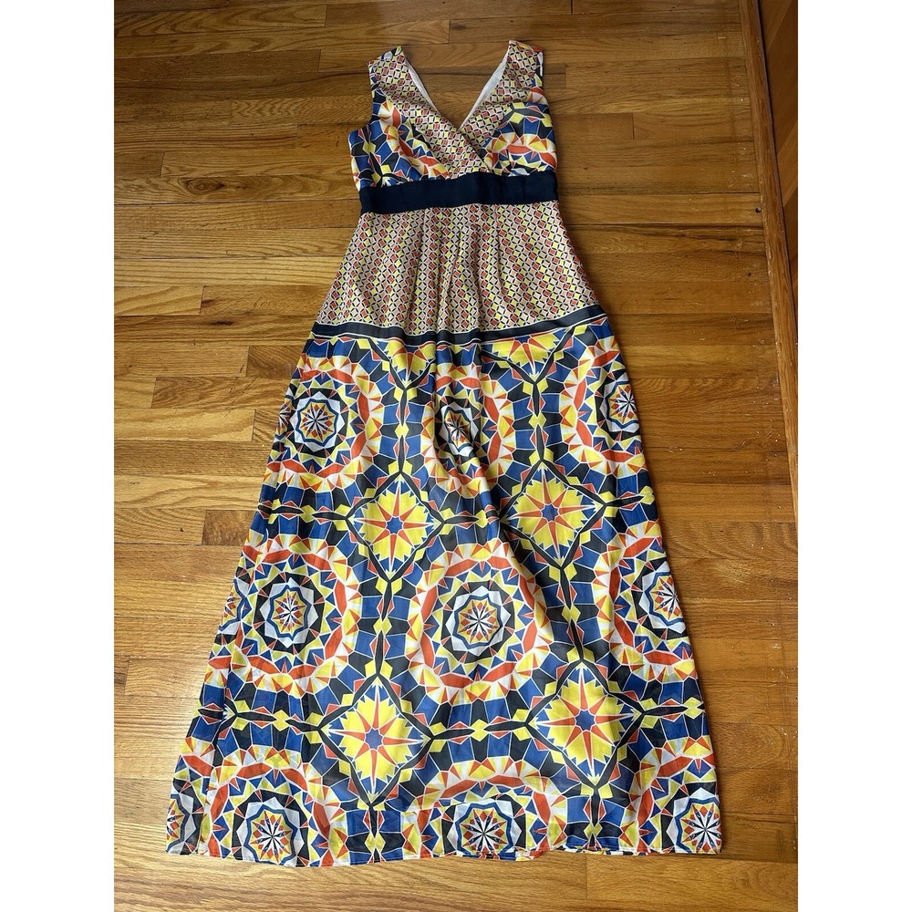 Ann Taylor Multicolor Kaleidoscope Maxi Dress Women's 0